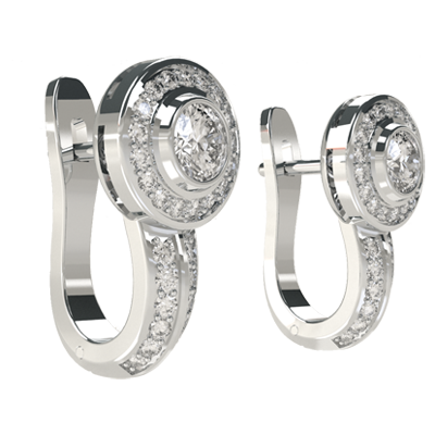 Серьги с бриллиантами